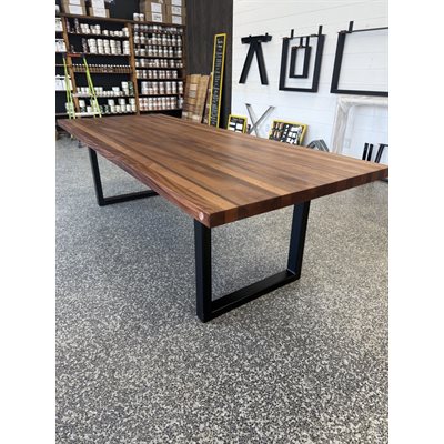 TABLE OU COMPTOIR EN ACAJOU (LAMELLÉ-COLLÉ)